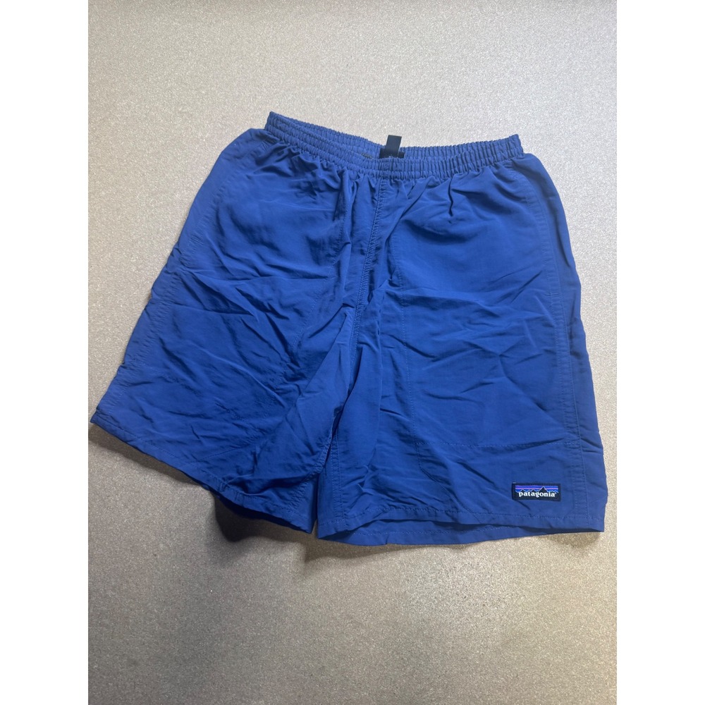 Patagonia Blue Nylon Elastic Waist Swim Trunks Shorts Men's‎ Size S